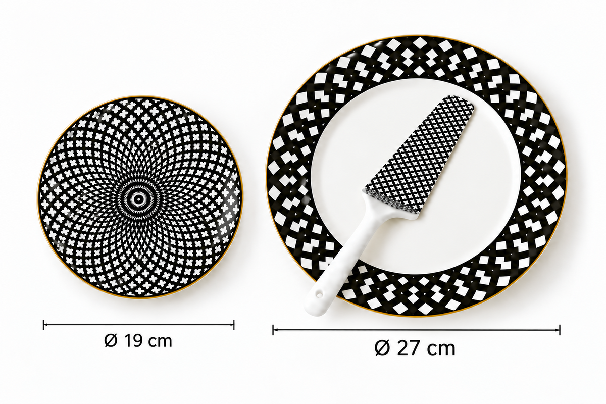 Teller set Frühstücks Set Kuchen teller Set 8-teilig