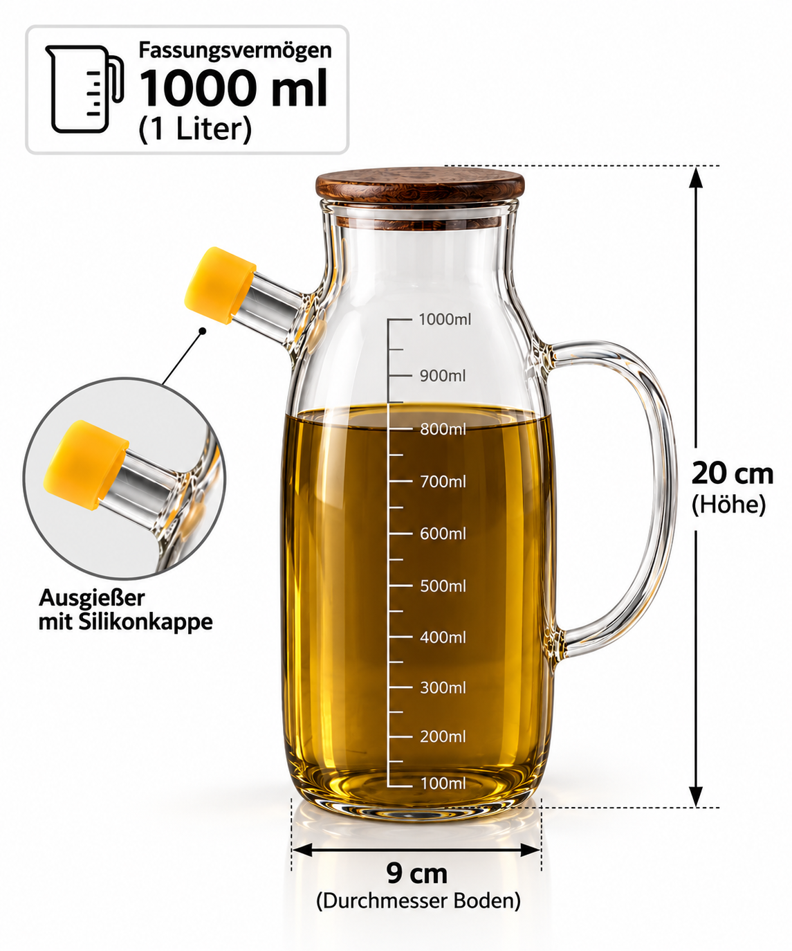 Öl Flasche Glas Flasche öl
