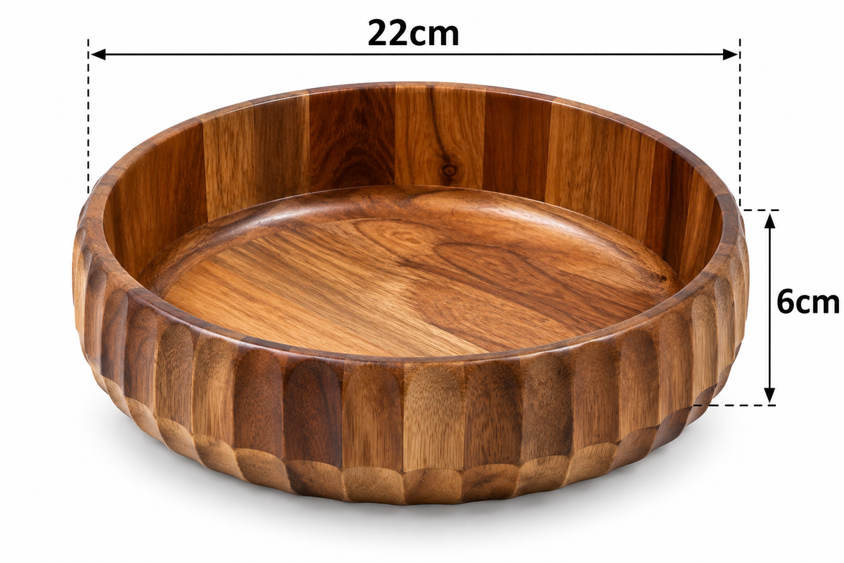 Schale Akazienholz Schüssel Holzschale Snackteller dipschale Serviertablett