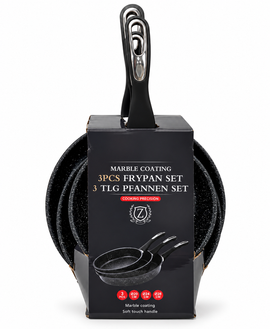 Pfannen Induktionsbratpfanne Bratpfanne 3tlg