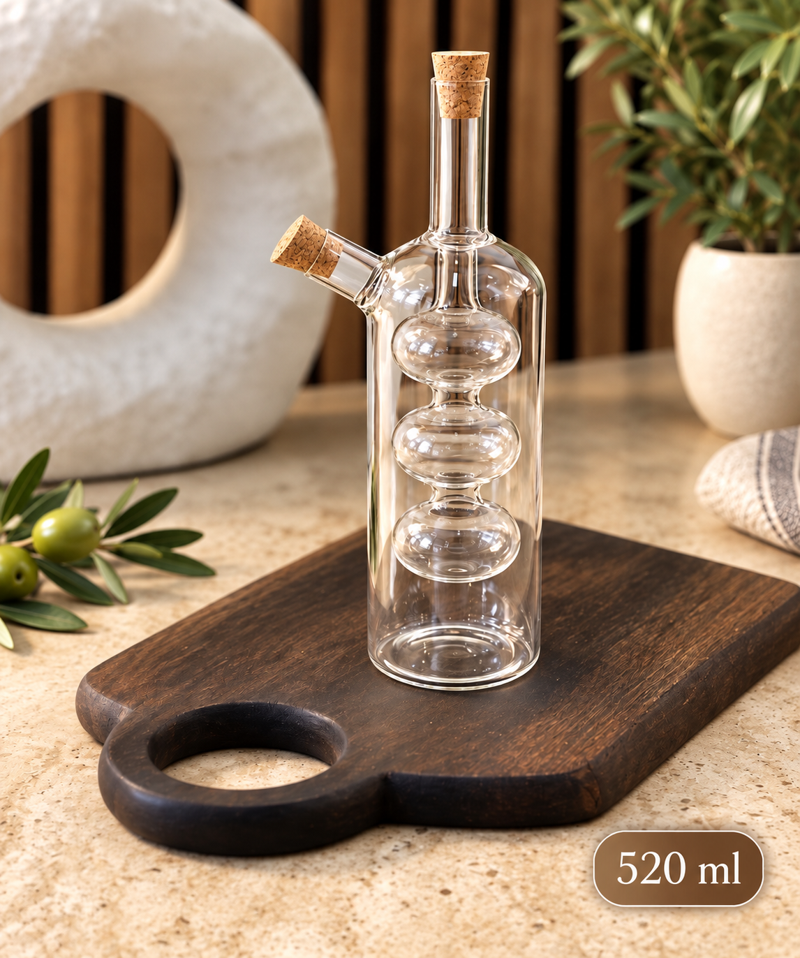 Essig Öl Flasche aus Glas 520ml