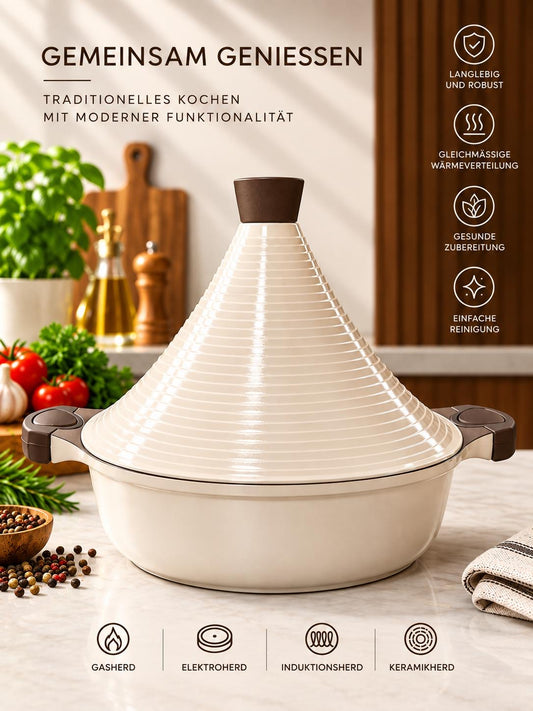 Marokkanischer Tajine Induktion, Tajine Premium Qualität Schmortopf