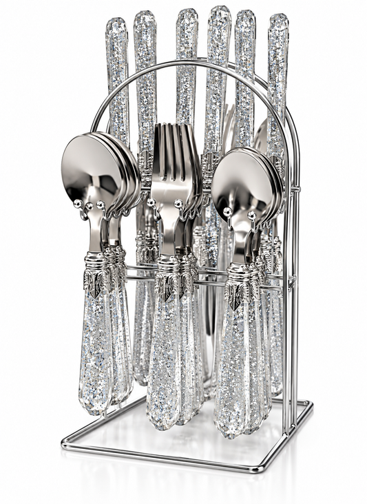 Besteck Set 6 Personen 24tlg Essbesteck Tafelbesteck Edelstahl