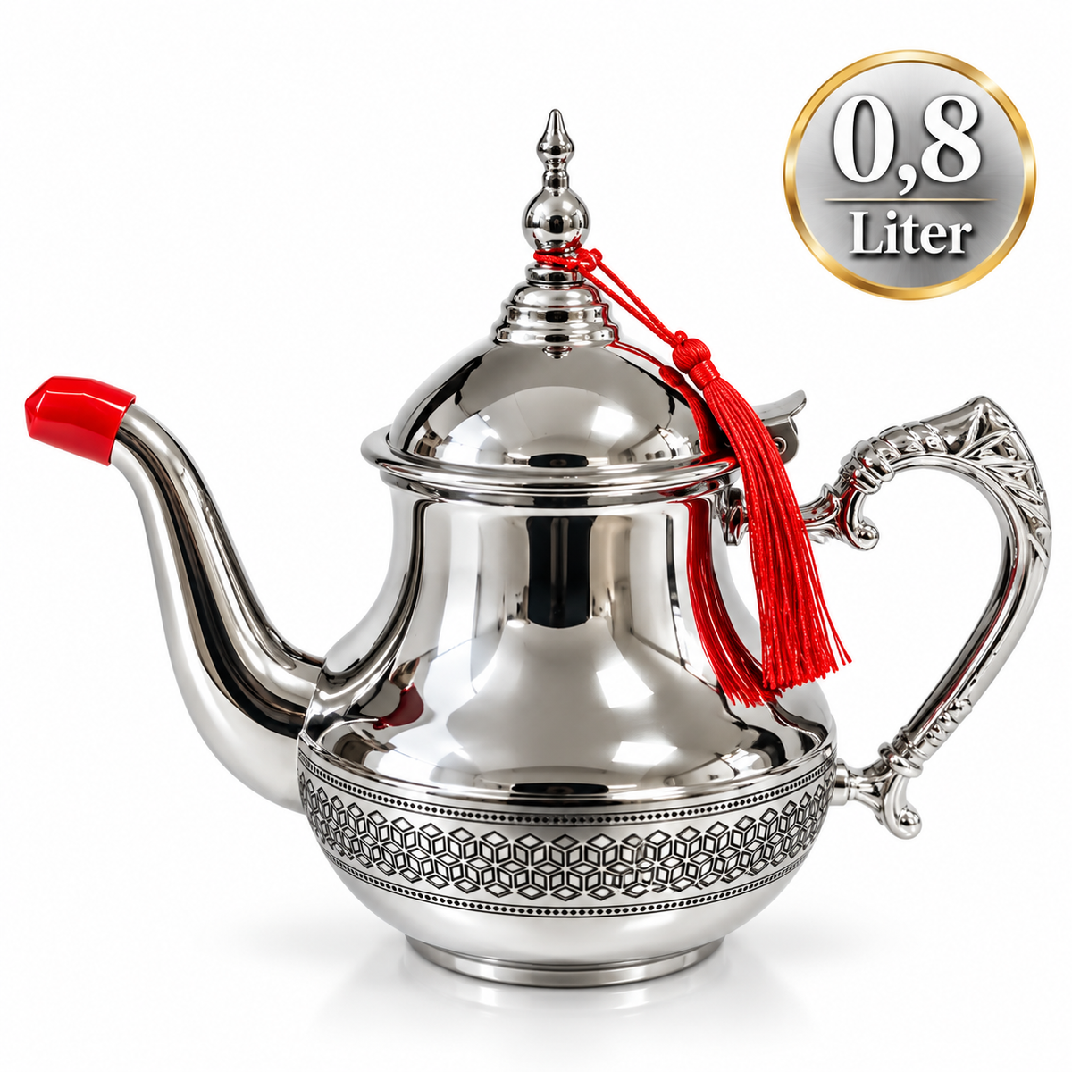 Marokkanische Teekanne orientalische kanne Edelstahl