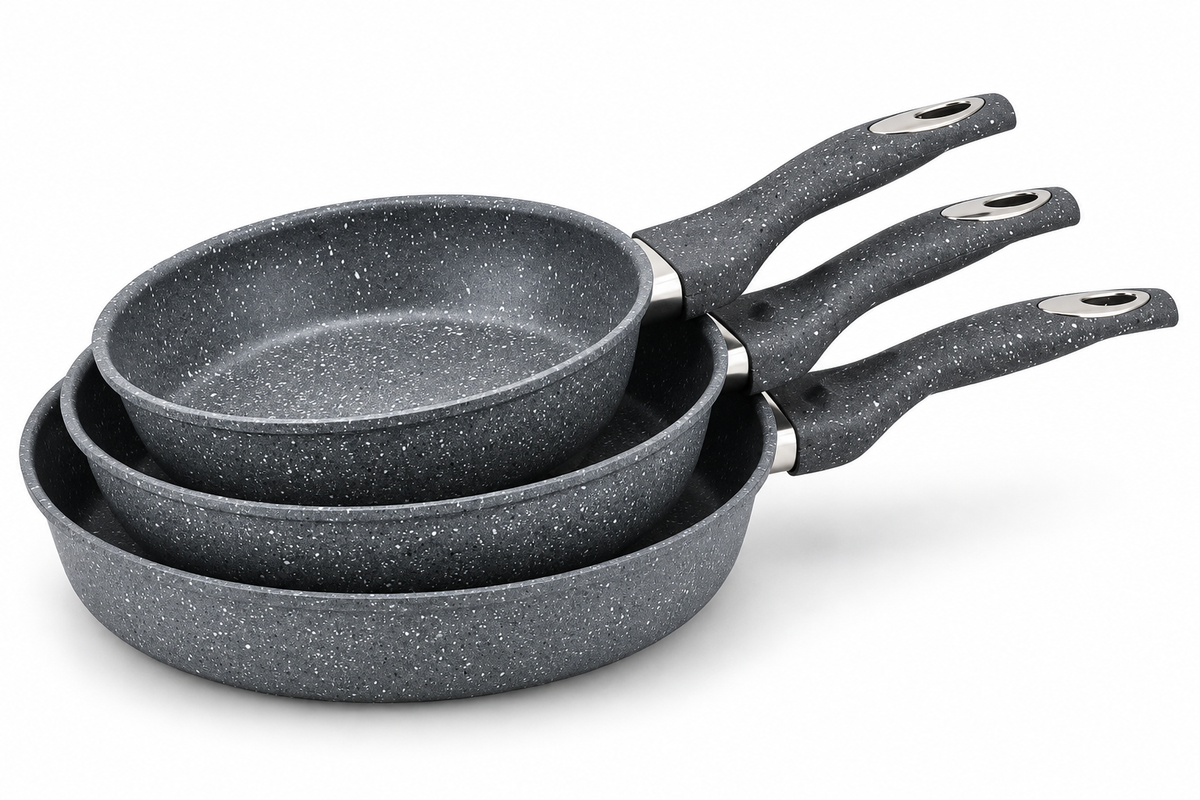 Pfannen Induktionsbratpfanne Bratpfanne 3tlg