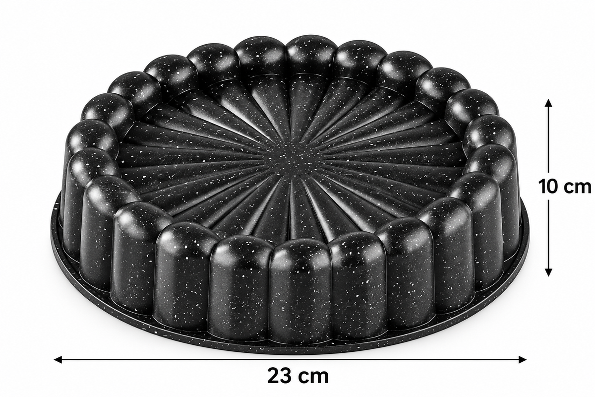 Backform Kuchenform Marmorkuchen Granit rund