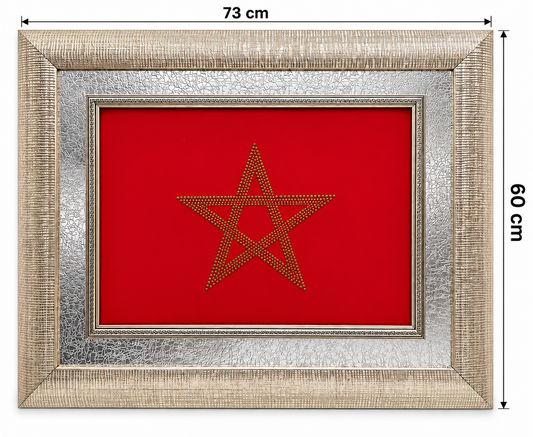 Marokkanische Bild Mit Flagge,Marokko Flagge,Marokko Fahne 73cmx60cm