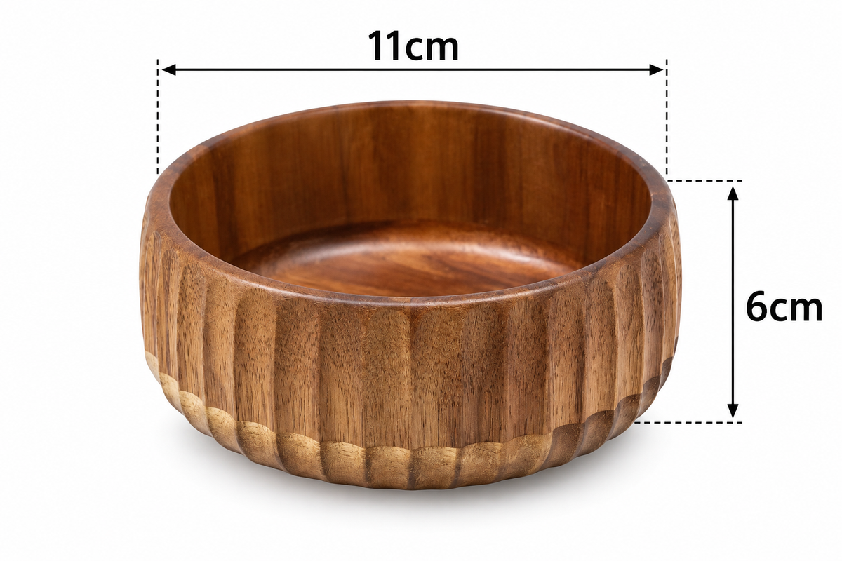 Schale Akazienholz Schüssel Holzschale Snackteller dipschale Serviertablett