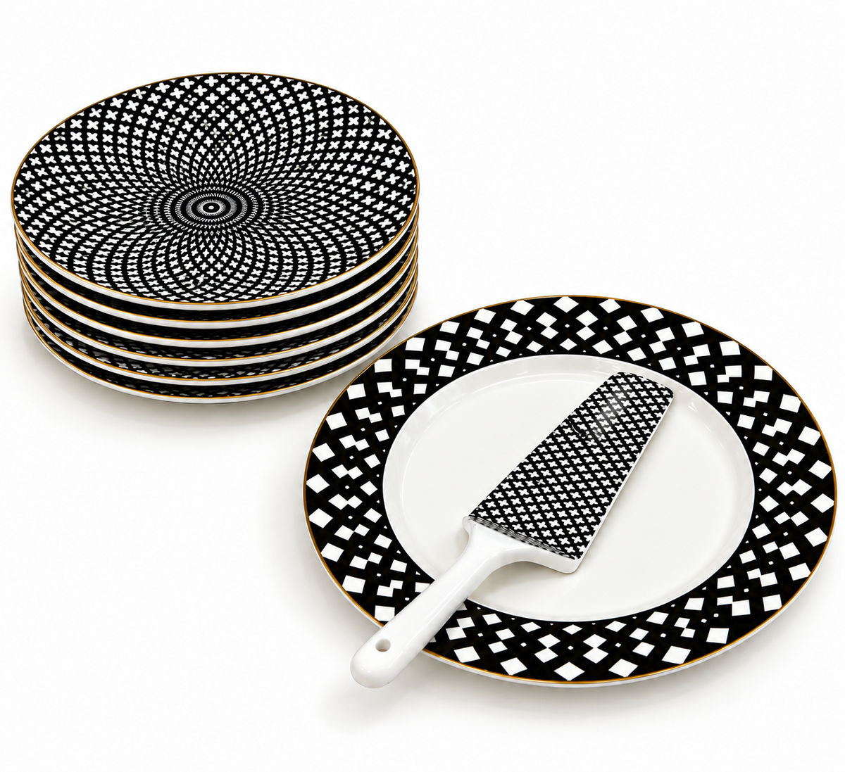 Teller set Frühstücks Set Kuchen teller Set 8-teilig