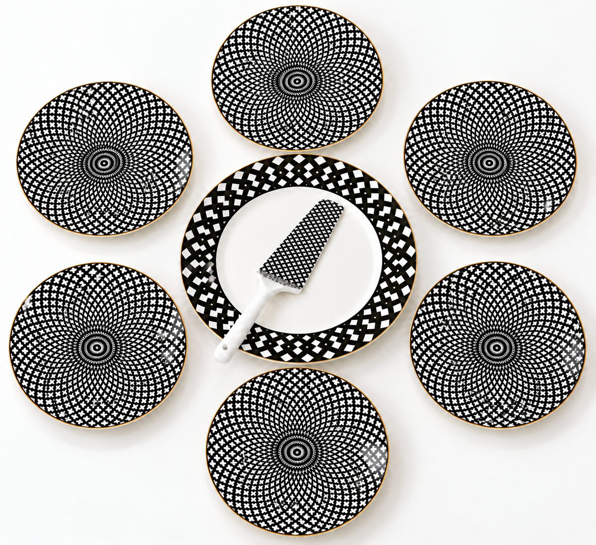 Teller set Frühstücks Set Kuchen teller Set 8-teilig