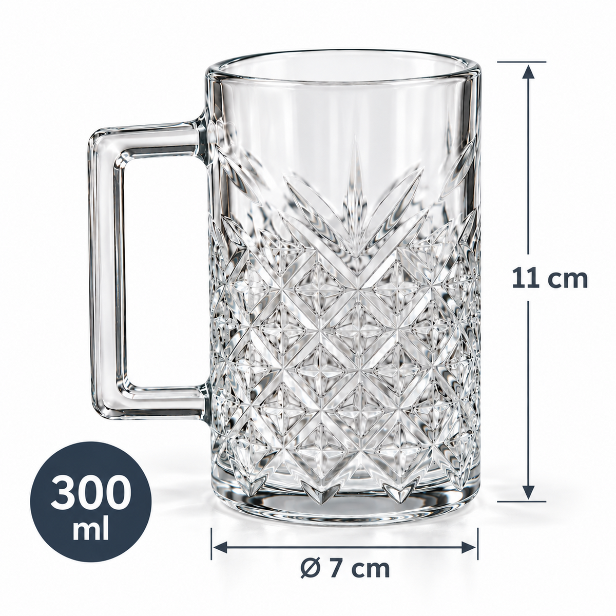 6er Gläser Set Tee Gläser Trink Gläser stern Raute