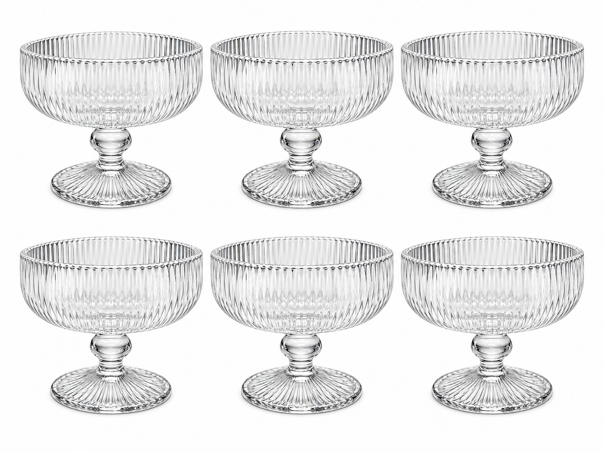 Schalen Set Glas Schalen auf Fuß
