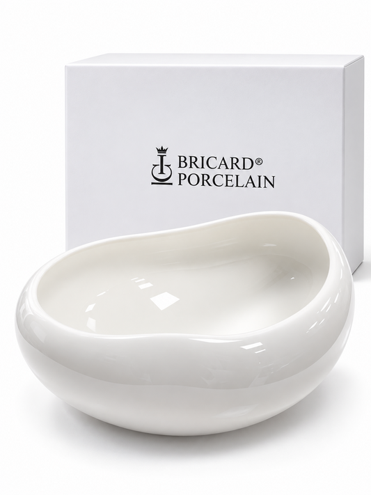 Schale Wave Salat Schale Porzellan weiß schale