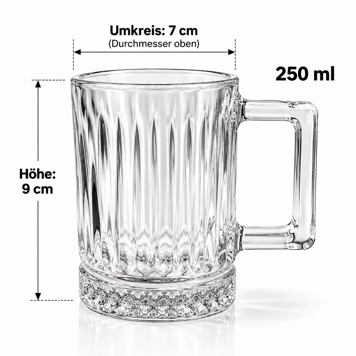 Trinkgläser mit Henkel Tee Gläser Tee set
