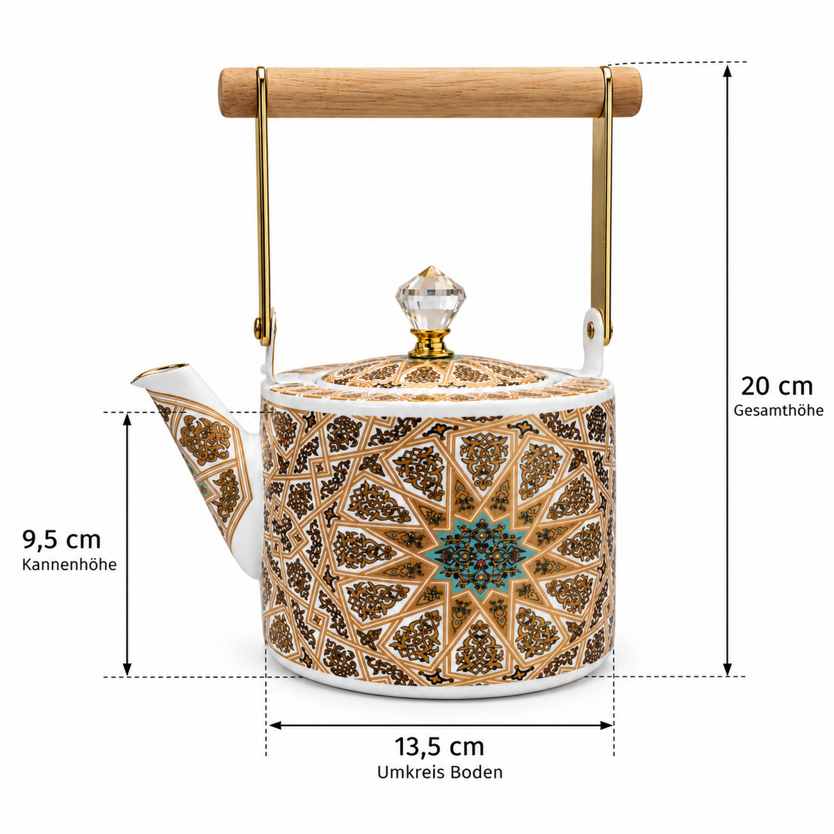 Tee Kanne orientalisch Edehlstahl Kanne