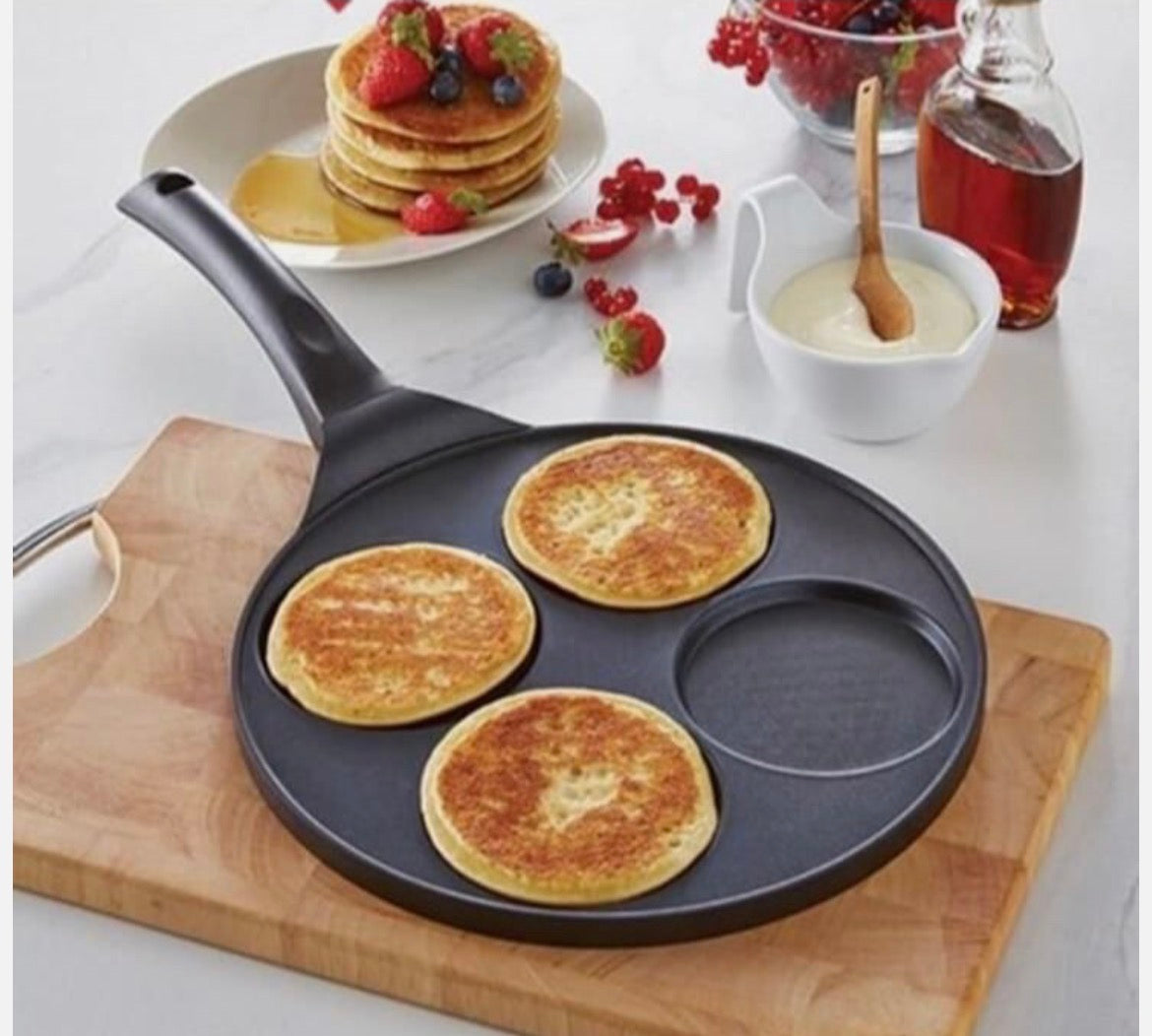 4-Loch Eierpfanne Pancake Pfannkuchenpfanne Spiegelei Pfanne 26 cm