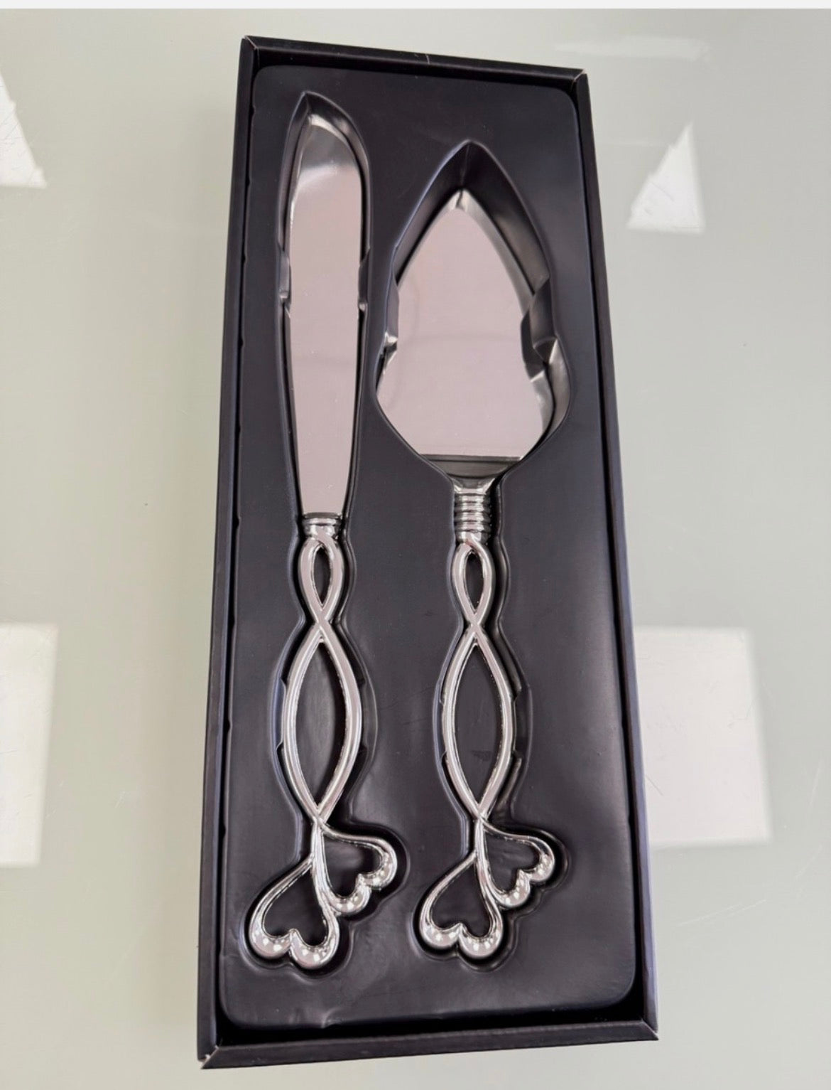 Tortenbesteck zur Hochzeit Set Kuchenmesser Tortenheber Tortenmesser