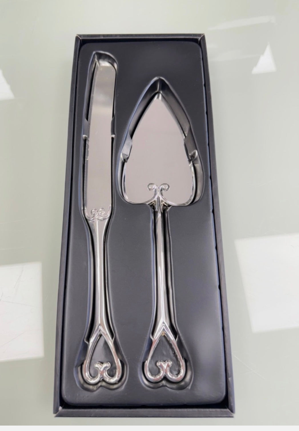 Tortenbesteck zur Hochzeit Set Kuchenmesser Tortenheber Tortenmesser