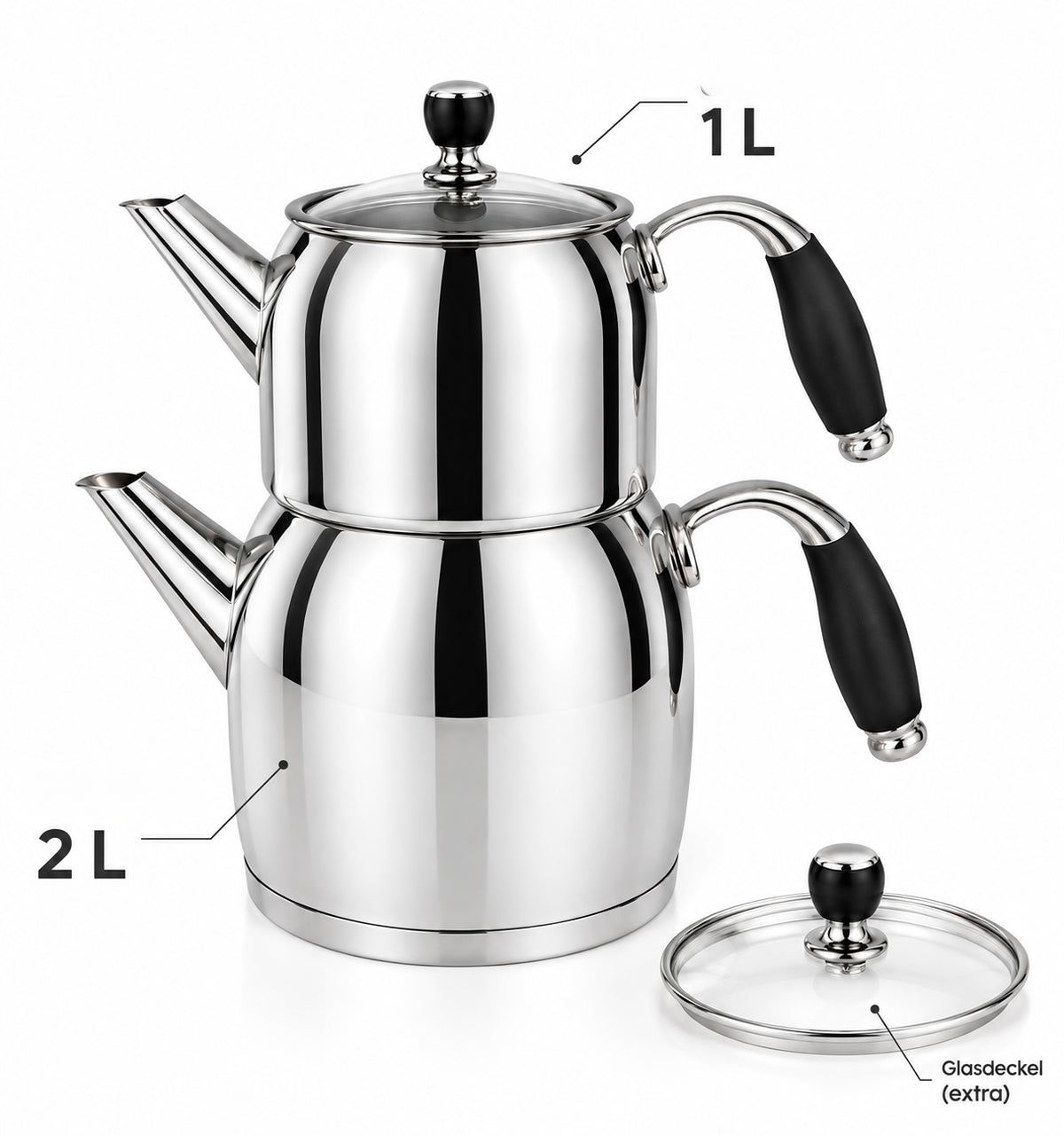 Türkisch Tee Kanne, Family Chai kanne