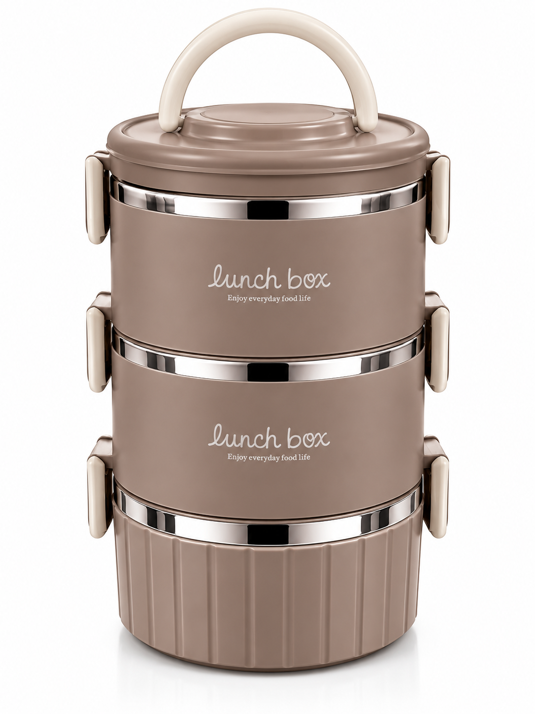 Lunchbox Edehlstahl Behälter Brot Dose Etagen Boxen Picknick
