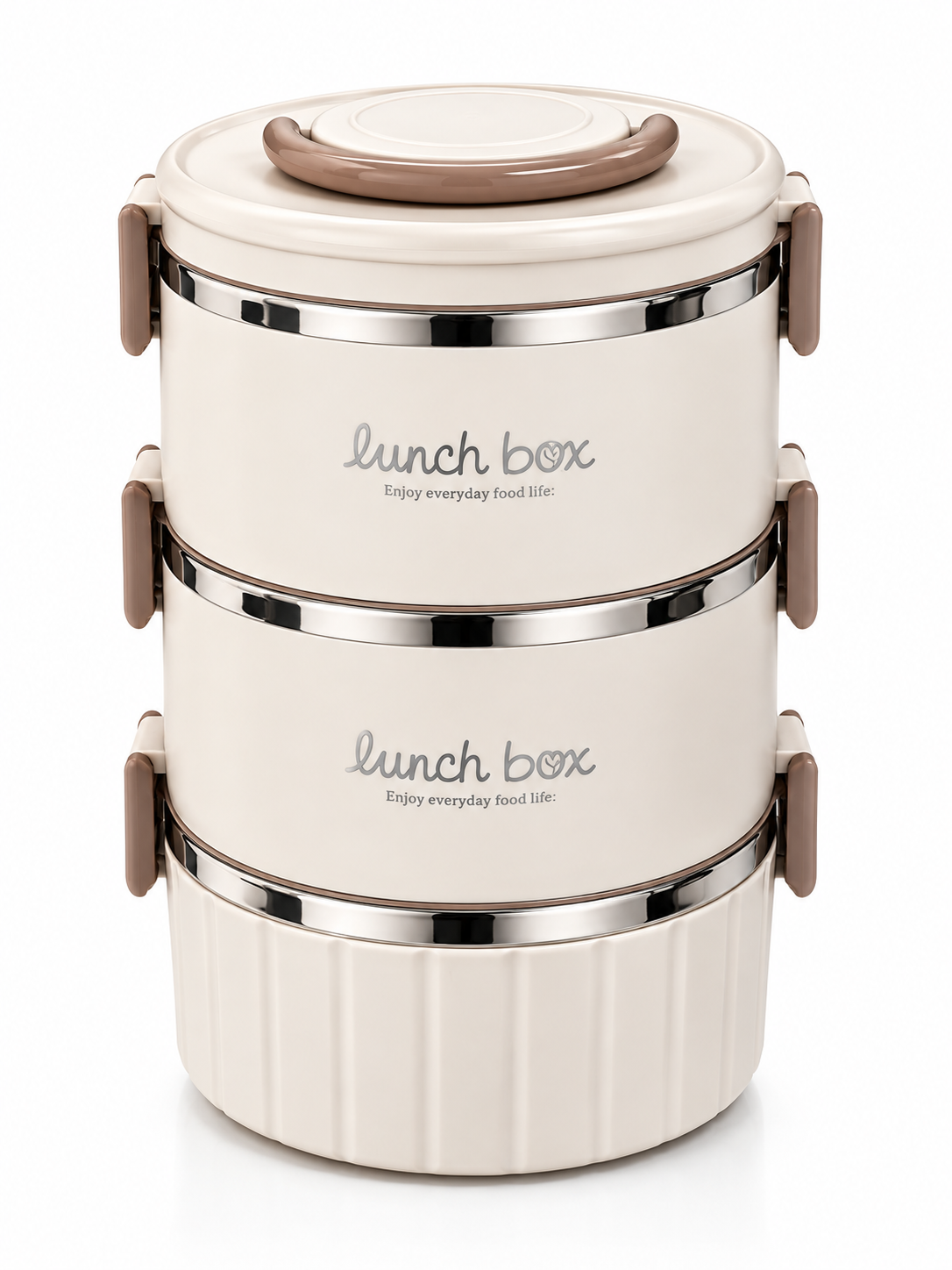 Lunchbox Edehlstahl Behälter Brot Dose Etagen Boxen Picknick