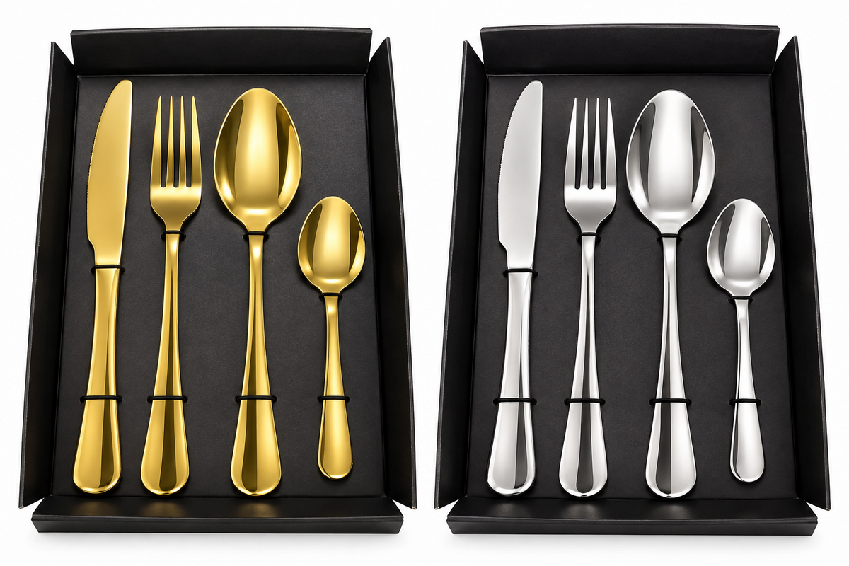 Besteck Set gold Silber Besteck set Löffel