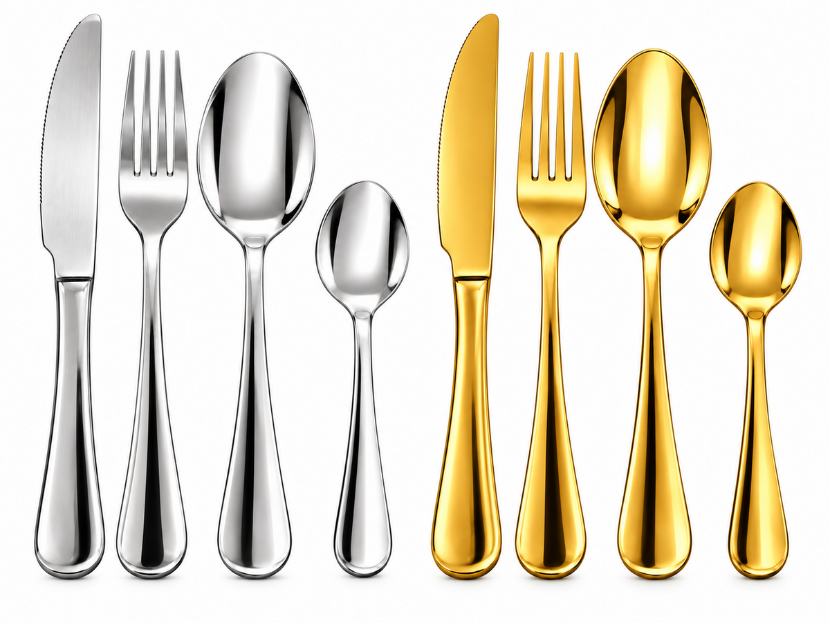 Besteck Set gold Silber Besteck set Löffel