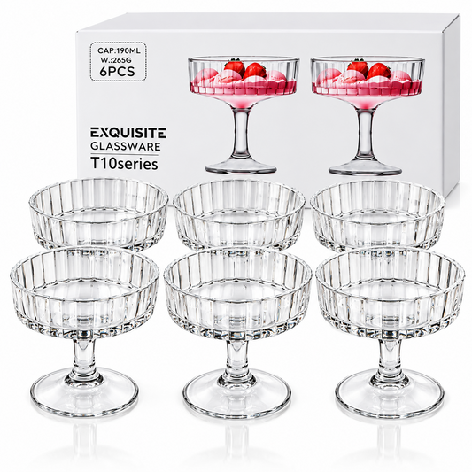 6er Schalen Dessert Schale Glas schalen
