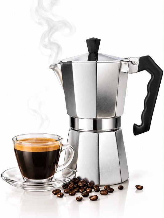 Espressokocher Mokka Kanne 9 Tassen Kaffee Zubereiter