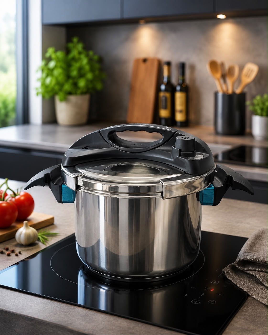 Schnellkochtopf Dampfkochtopf Kochtopf Druckkochtopf 6 Liter Induktion