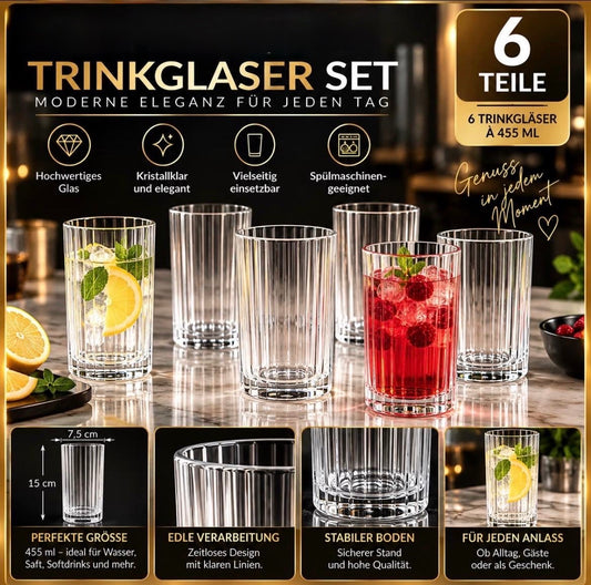 6er Long gläser,Trinkgläser